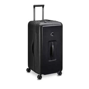 Delsey Paris T1123 Black Polycarbonate Turenne 26” Wheeled Trunk Suitcase - Picture 1 of 9