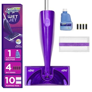 Swiffer WetJet Hardwood and Floor Spray Mop All-in-One MoppingCleaner StarterKit - Picture 1 of 8