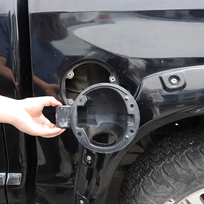 Cubierta de bloqueo de robo de puerta de tanque de combustible de coche de aleación para Toyota Tundra 2007-2021 Foto 1 de 4