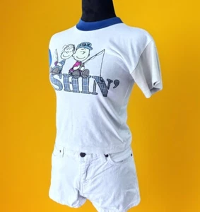 CAMISETA BEBÉ VINTAGE, Charlie Brown. XS. Bloque de colores. Puntada única - Imagen 1 de 12
