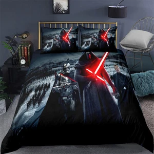 Kylo Ren Star Wars Twin/Full/Queen/King Bed Duvet/Quilt Cover Set Anime Linen - Picture 1 of 2