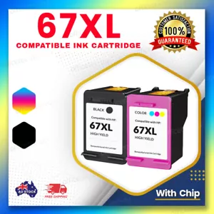 Compatible Ink 67XL for HP DeskJet 2300 2332 2720 4120 Envy 6020 6032 6420 6430 - Picture 1 of 1