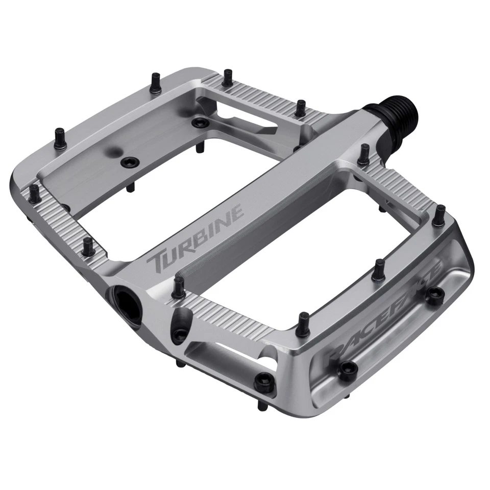 Race Face Turbine Platform MTB Mountain Bike Pedals Silver - Image 1 of 1