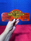 ‼️W😮W‼️ Harley Davidson Metal Store Advertising Sign License Plate Topper AA 14