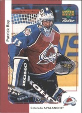1999-00 McDonald's Upper Deck Colorado Avalanche Hockey Card #MCD15 Patrick Roy