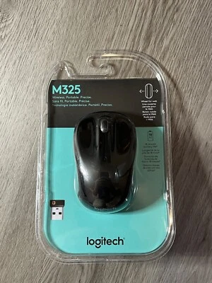 Logitech M325 Wireless Mouse Black - new In Box - Image 1 of 3