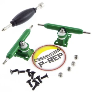P-REP Solid Performance 32mm Fingerboard Trucks - Green - Picture 1 of 1