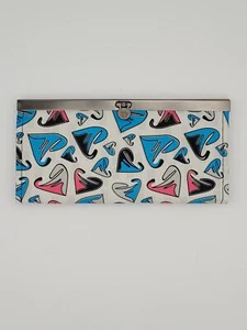 Billetera a presión con patrón corazón Chuns de moda para mujer texturizada blanca/azul/rosa - Nueva sin etiquetas - Imagen 1 de 3