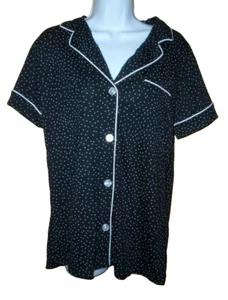 Top pijama mujer L (12-14) 1 pieza lunares negros nuevo - Imagen 1 de 1