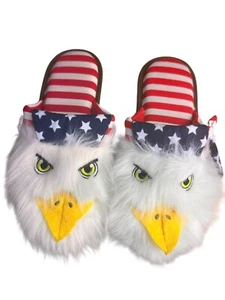 Dearfoams Americana Weißkopfseeadler Hausschuhe Größe 9 - 10 - Bild 1 von 10