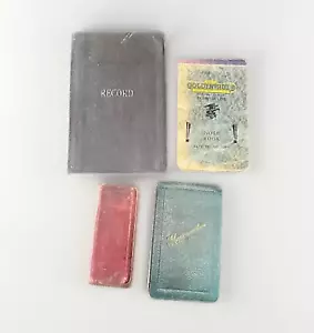 Vintage Record Account Memo Pad Ledger Notebook Lot of 4 Early To Mid 1900s - Picture 1 of 24
