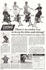 1958 Exercycle: Keine einfachere Möglichkeit, sich fit zu halten, Vintage Print Ad zu trimmen - Bild 1 von 1