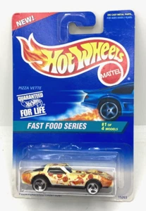 6878 HOT WHEELS CARTE US / FAST FOOD SERIES 1995 / #15263 PIZZA PLASTERED PAINT - Picture 1 of 1