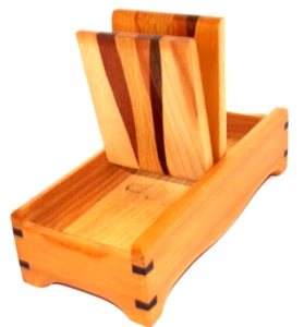 Trinket Box, Unique Winged Top Access. Hand Made & Signed, FREE SHIP - Picture 1 of 8