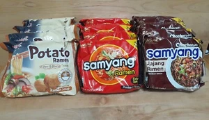 4er Pack: SAMYANG Chacharoni Jjajang Ramen Instant Nudeln Schwarze Bohne Kartoffel X-Spicy - Bild 1 von 4