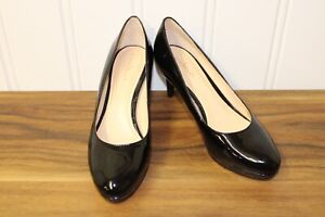 Cole Haan Air Patent Leather Almond Toe High Heels Pumps Black Size 6.5 B
