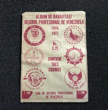1976-77 Topps Venezuelan Baseball Series 1 Red (Rojo) Wrapper EXTREMELY RARE