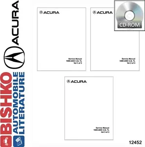 1999 2000 2001 2002 2003 Acura 3.2L TL Shop Service Repair Manual CD - Picture 1 of 1