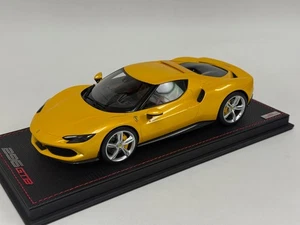 1/18 MR Collection Ferrari 296 GTB Giallo Tristrato on Carbon FE035C BO089 - Picture 1 of 8