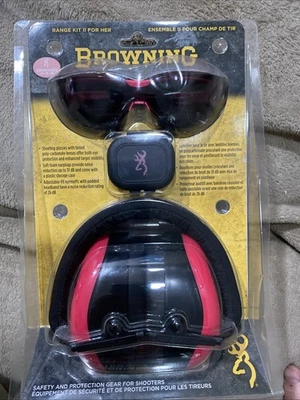 Browning Range Kit for Her Pink w/ Earplugs, Glasses & Muffs In Range Maxx Bag - Image 1 of 3