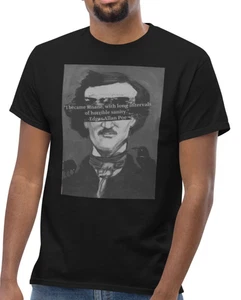 Edgar Allan Poe Quote T-Shirt | Gothic Tee | Dark Academia Literary Shirt - Picture 1 of 13