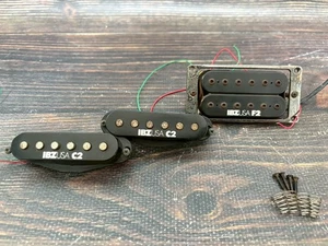 Juego de pastillas vintage años 80 Ibanez DiMarzio IBZ/USA C2/C2/F2 SSH - Imagen 1 de 10