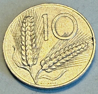 1956 Italy 🇮🇹 Repubblica Italiana 10 Lire KM#93 - Image 1 of 2