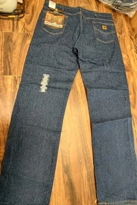 Vintage Carhartt 40 x 34 Herren Traditional Fit Tapered Leg Denim Jeans NEU B18 PRW USA - Bild 1 von 8