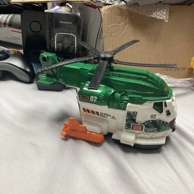 Matchbox Cloud Chopper On A Mission Mattel Die Cast Vehicle Green Alpha 0551 E - Image 1 of 4