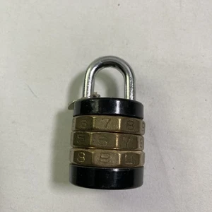 Vintage Donner Barrel Lock C-30 Sylmar Calif 3 Digit Japan 1950s w/ Combination - Picture 1 of 5