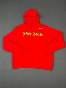 Pittsburg State Unv Sweatshirt Herren XL rot Nike Pitt State Gorillas Kapuze - Bild 1 von 8
