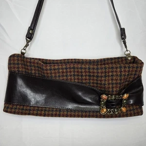 Mucros Schultertasche Weavers Tweed Hahnentritt Schnalle - Bild 1 von 12