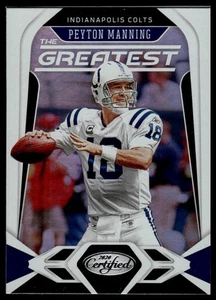 2020 Panini Certified #G-PM Peyton Manning The Greatest - Picture 1 of 2