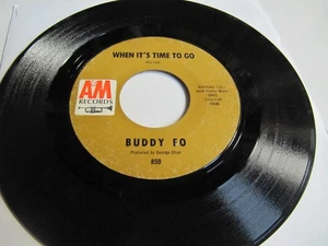 Buddy Fo – Sand & Sea / When It's Time To Go 45 A&M 859 Folk Rock Popcorn 1967 - Imagen 1 de 3