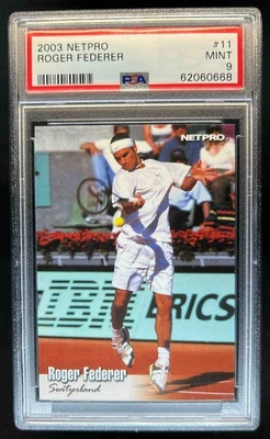2003 Netpro Roger Federer RC Rookie #11 PSA 9 - Image 1 of 2