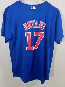 Maglia MLB originale merchandise Kris Bryant Chicago Cubs con bottoni giovane XL - Foto 1 di 8