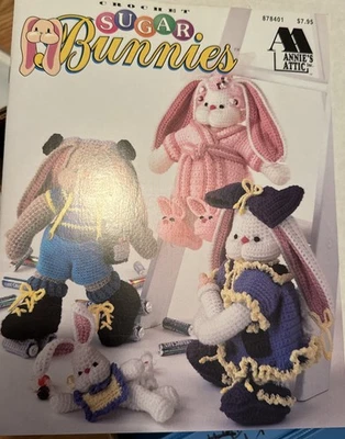 Annie’s Attic Crochet Sugar Bunnies-basic Bunny With Many Outfits & Accessories - Image 1 of 2