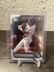 Chandler Simpson 2022 Bowman Draft #BDC-26 Chrome Tampa Bay Rays - Picture 1 of 2