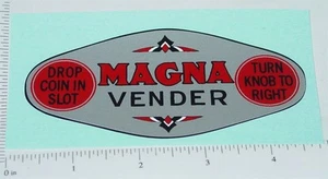Pegatina de repuesto gráfica plateada Magna Vender V-79 - Imagen 1 de 1