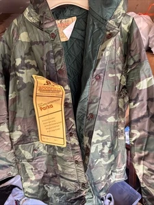 Woodfield men’s size size L vinyl waterproof camo hunting outdoor jacket - Picture 1 of 6