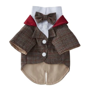Dog Tuxedo Shirt for Small Dog Cat Wedding Party Christmas Costume Puppy Form... - Picture 1 of 6