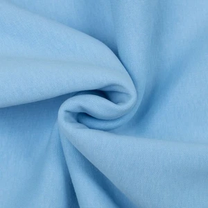 Felpa tessuto tinta unita azzurro (prezzo= 0,5 metri) - Foto 1 di 3