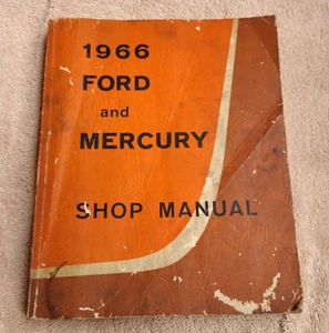 Shop Manual 1966 Ford Mercury ORIGINAL Galaxie 500 LTD Monterey Montclair 1st Ed - Picture 1 of 22