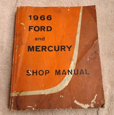 Shop Manual 1966 Ford Mercury ORIGINAL Galaxie 500 LTD Monterey Montclair 1st Ed - Imagem 1 de 4
