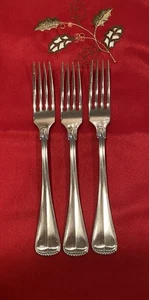 3 Towle HAMILTON Stainless 18/8 GERMANY Satin Handle DINNER FORKS Flatware - Picture 1 of 4