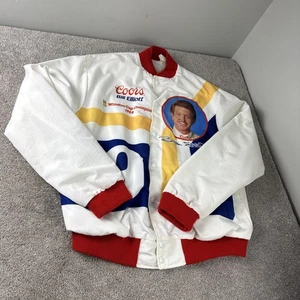 Vintage Satin Bill Elliott Coors 1988 Winston Cup Championship Jacket LARGE - Picture 1 of 8