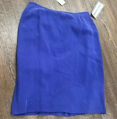 TA Travis Ayers Size 10 Women's Silk Skirt Purple NWT - Image 1 of 4