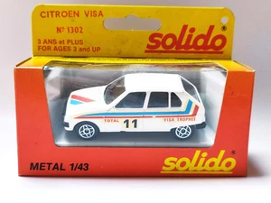 Coche fundido a presión Solido 1983 1:43 - 1302 Ciroen Visa - #11 calcomanías de rally - sin abrir - Imagen 1 de 7
