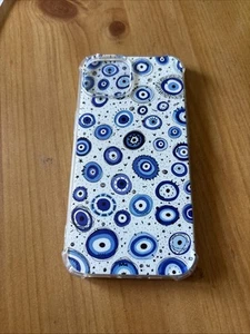 Iphone 15 Blue Geometric Pattern Case - Picture 1 of 2