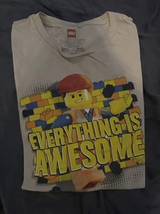 The Lego Movie EMMET EVERYTHING IS AWESOME T-Shirt Licensed & Official Medium M - Picture 1 of 2